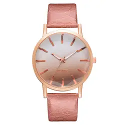 Горячие Винтаж женские кожаные часы # XR2799 простой масштаб сплава скраб циферблат модные женские кварцевые наручные часы подарок dames horloges a60
