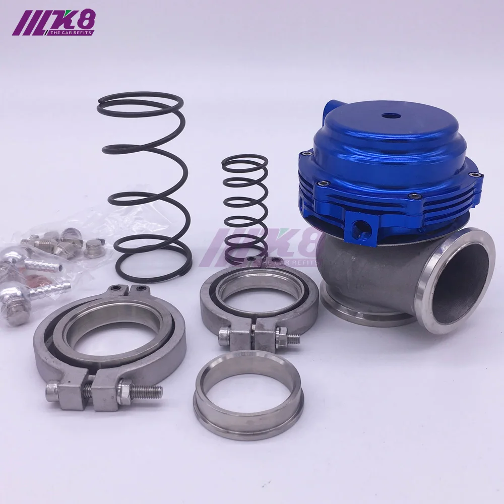 MVR 44 мм V группы внешний Wastegate комплект 24PSI Turbo Wastegate с V группы фланец высокое качество - Цвет: Синий