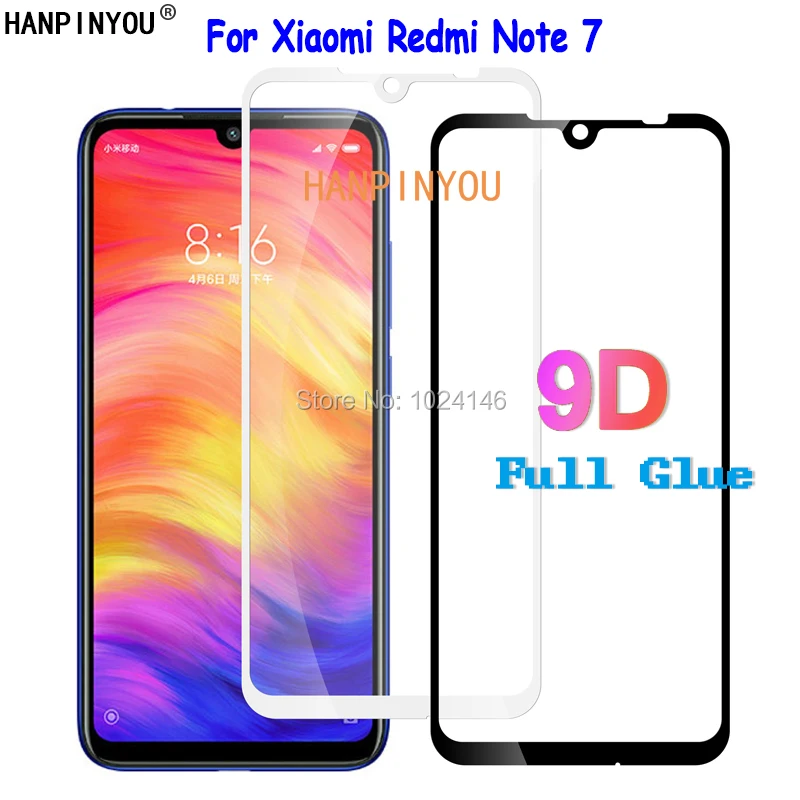

For Xiaomi Redmi Note 7 Pro 7 6.3" 5D 6D 9D Full Glue Full Cover Tempered Glass Screen Protector Explosion-proof Protective Film