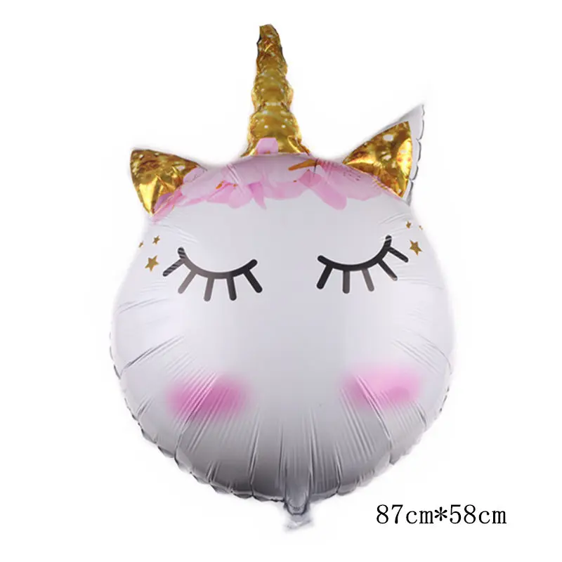 GOGO PAITY новые формы большой мультфильм Единорог голова алюминиевые воздушные шары Праздник партия воздушные шары для украшения дня рождения