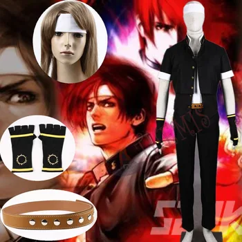 

Athemis Cotton Coat Kyo Kusanagi Kit The King of Fighters Cosplay Costumes with Rivets Perfect for Your Halloween Party