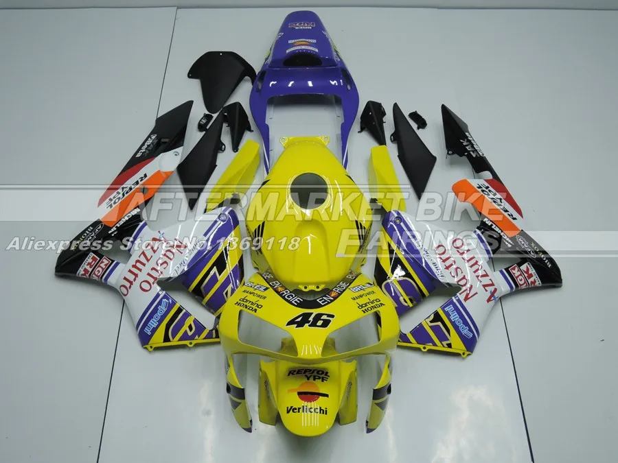 Для Honda CBR 600 RR 2003 2004 впрыскивание, АБС-пластик CBR600RR 03 04 Пользовательские Дизайн Мотоциклов обтекатель с комплектом кузова