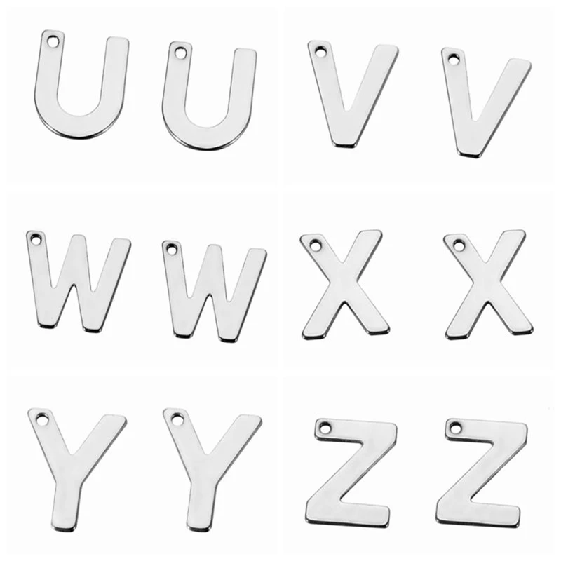 Buy LASPERAL Stainless Steel Alphabet Charms For