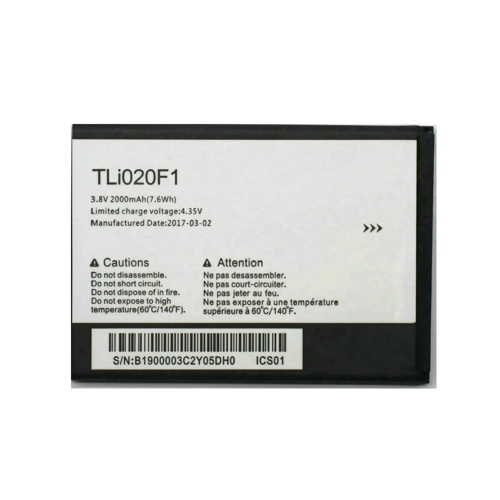 Аккумулятор TLI020F1 для Alcatel One Touch Pop 2 5042d C7 7040 5010 5010D OT5010 OT5010D 2000 мАч | Мобильные