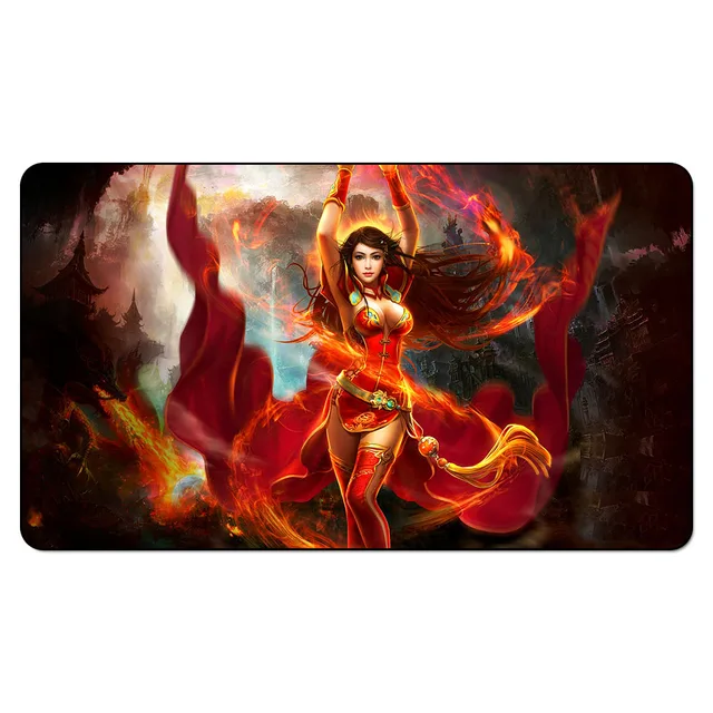 Magic playmat Liliana and Chandra/Vanja Fire Giant Queen/Force of Will