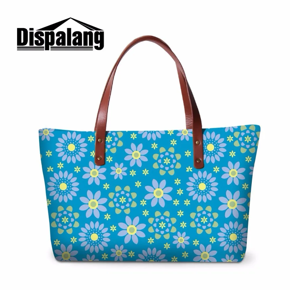 Dispalang fashion floral prints handbag insert organizer shoulder tote bag for ladies vintage ...