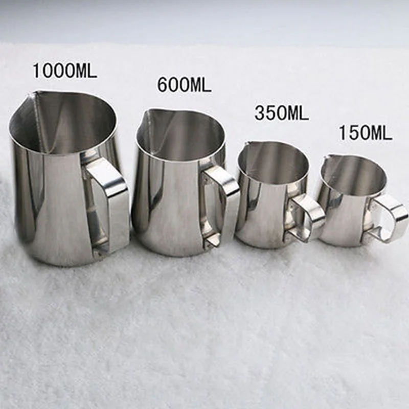 

Stainless Steel Espresso Coffee Pitcher Craft Latte Milk Frothing Jug Mugs