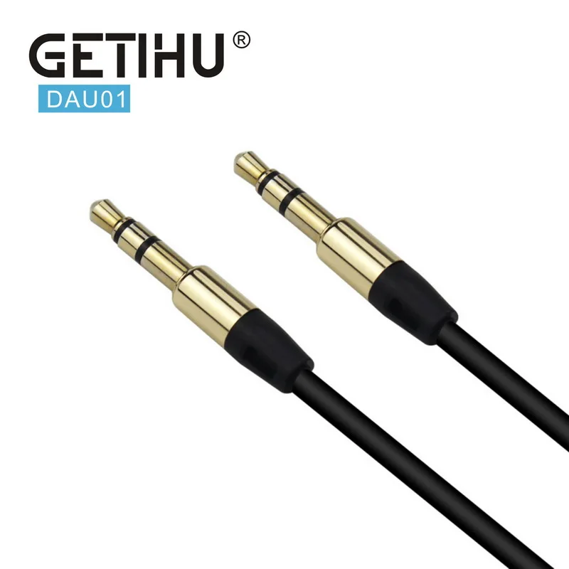 3.5mm Male to Male Audio Cable Flat Jack 3.5 mm Aux Cable for Car iPhone Samsung MP3 / 4 Headphone Mobile Phone Speaker Aux Cord