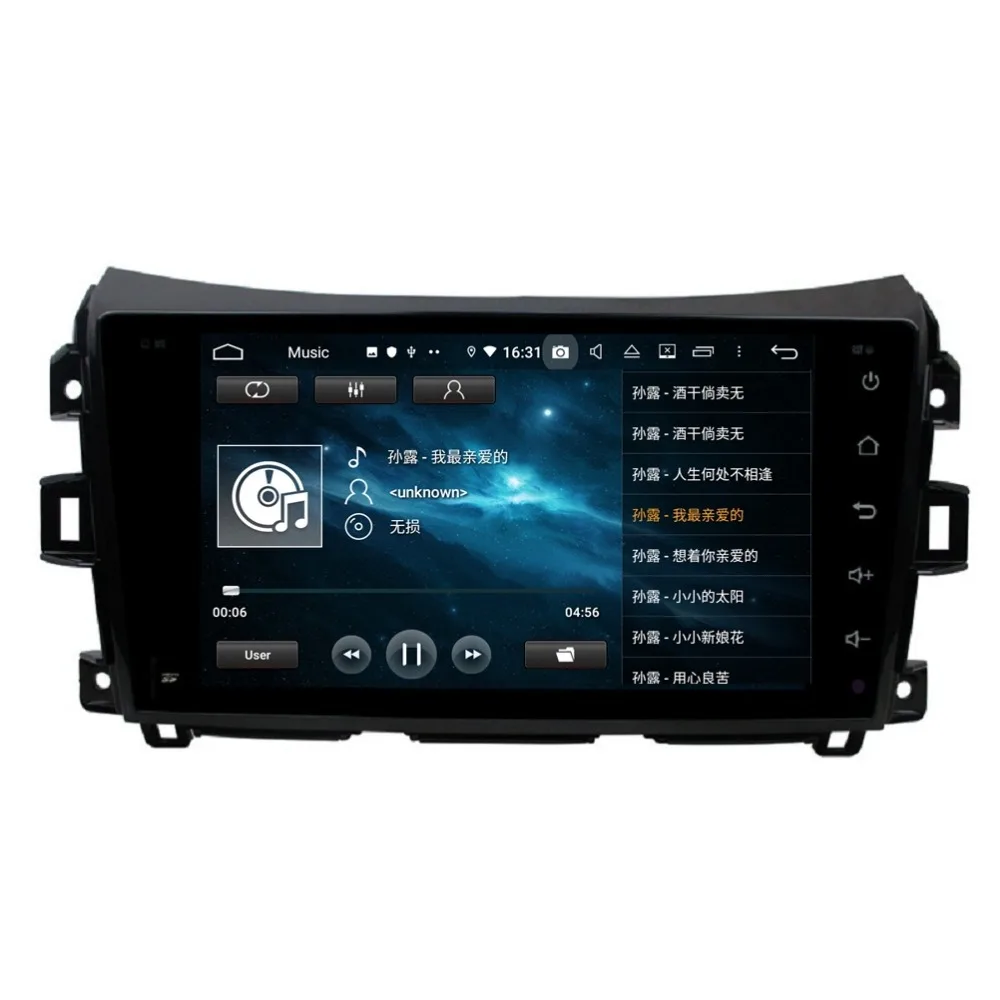 Cheap Right Driving 4GB+32GB Octa Core 9" Android 9.0 Car Radio DVD Player for Nissan Navara 2016 GPS Bluetooth WIFI USB Mirror-link 6