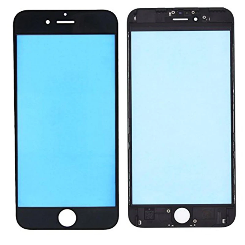 

HOUSTMUST Replacement LCD Front Touch Screen Glass Outer Lens with frame film for iPhone 6 6s 6 Plus 7 7 Plus Black White