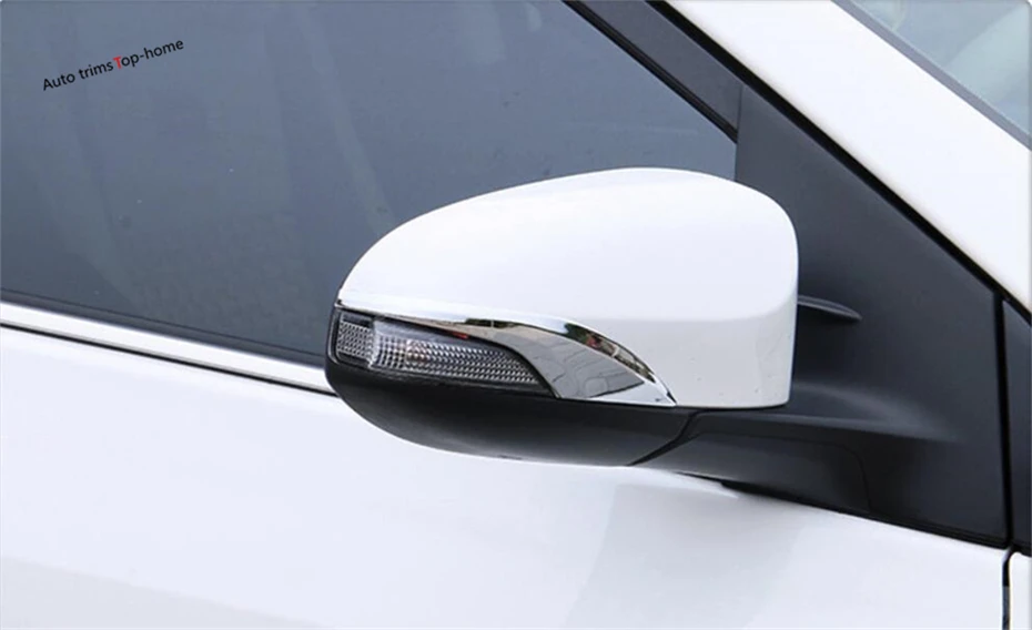 

Chrome Side Rearview Mirrors Stripe Cover Trims Mirror Sticker For Toyota Corolla ALTIS Sedan 2014