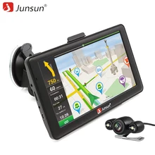 Junsun 7 “Android 4.4.2 Coche GPS de Navegación de Automóviles navigator Bluetooth WIFI Navitel/Europa/Rusia Mapa gps Del Vehículo capacitiva