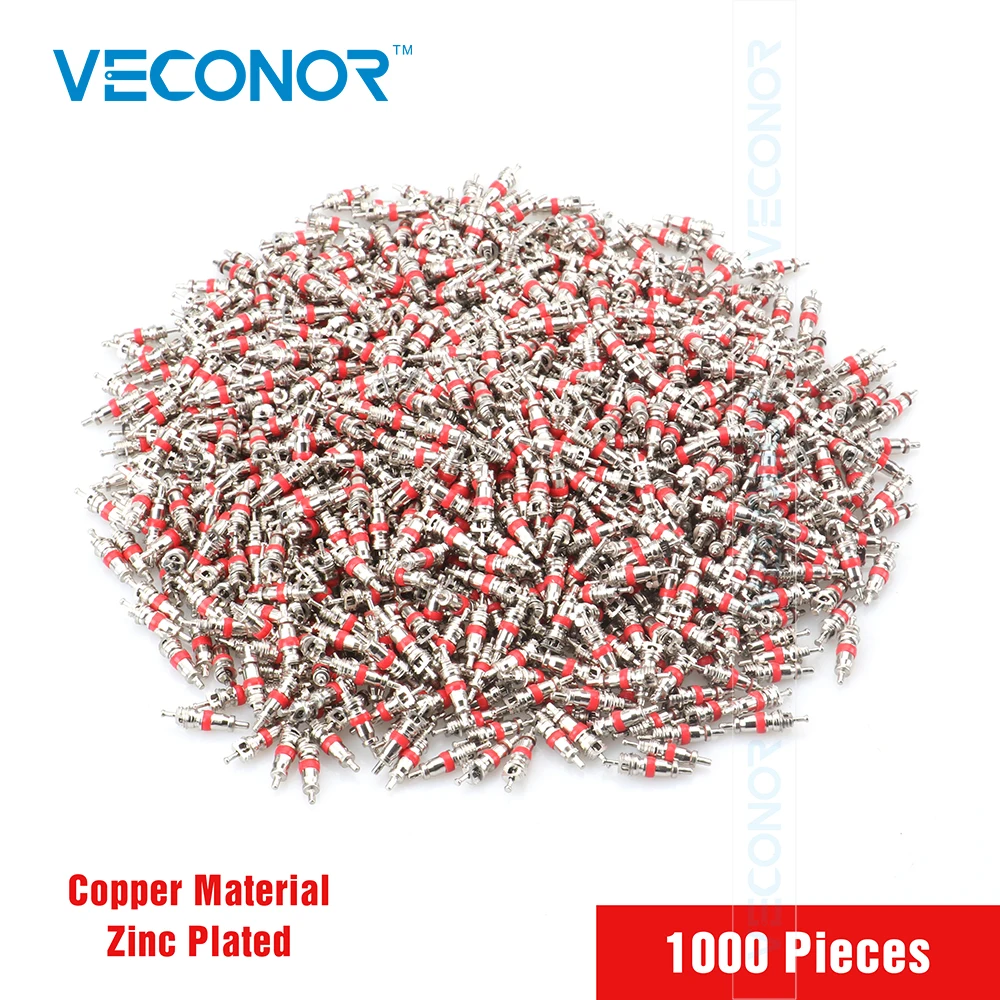 Veocnor 1000 шт./пакет шин клапана core для грузовых автомобилей и мотоциклов Медь Материал цинк