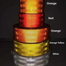 5 см* 45 м самоклеящиеся ПЭТ супер Светоотражающие Предупреждение безопасности лента грузовик дорожного движения строительной площадке пол стены Предупреждение полосы