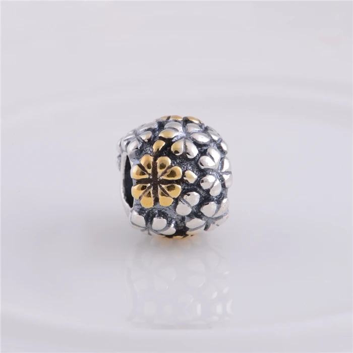 

LW030 Wholesale 925 sterling silver charm bead threaded holes big four leaf clover Fit Original Pandora Charms Bracelet jewelry