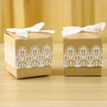 

5*5*5cm Kraft Paper candy Box,cardboard paper packaging box,Craft wedding Gift Soap Packaging box 500pcs