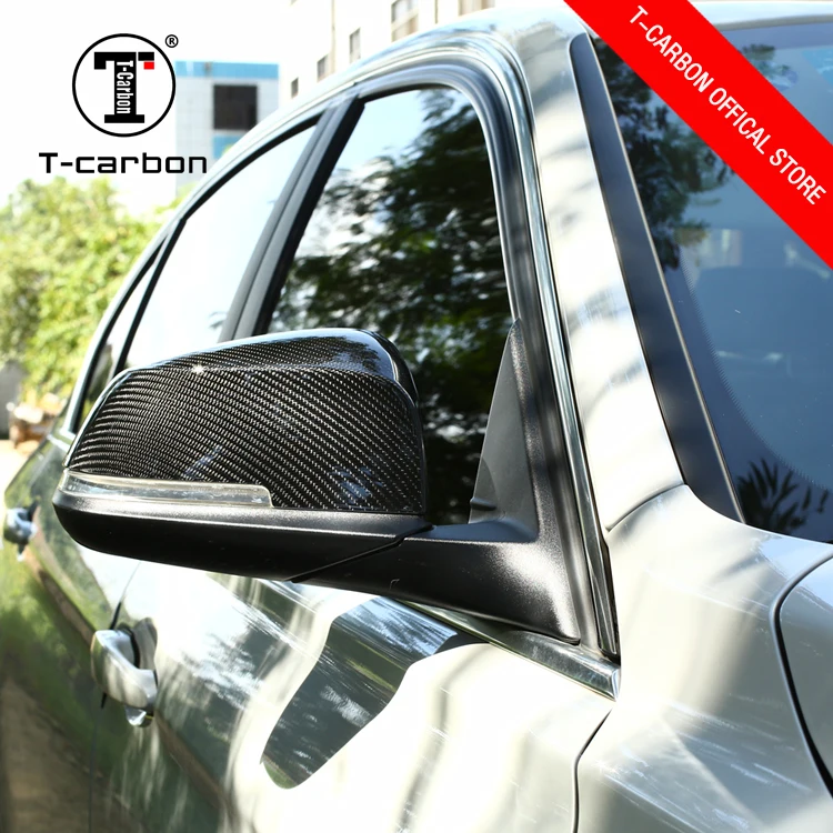T-carbon Carbon Fiber Cover Style Mirror Covers for BMW f30
