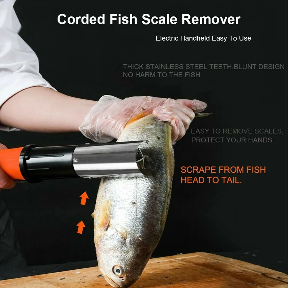 Электроочиститель рыбы чистой средство для удаления запаха рыбы очиститель, для удаления чешуи водостойкий скребок