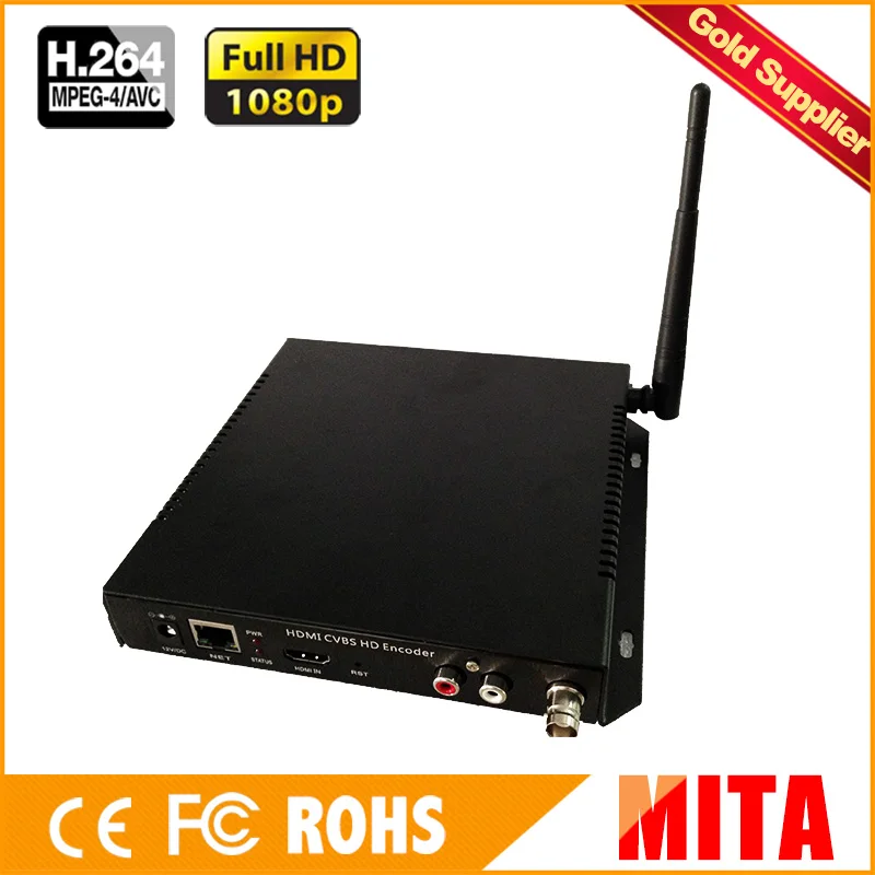 

HDMI+CVBS Wifi Encoder HDMI+CVBS Encoder H.264 Wireless IPTV Encoder youtube live streaming encoder
