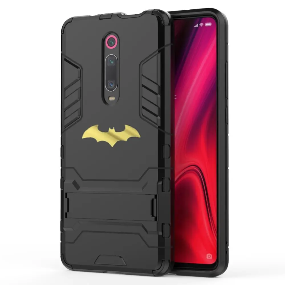 Противоударный чехол-подставка для телефона Xiaomi mi 9T Pro 9 8 A2 K20 Бэтмен защитный чехол матовый Жесткий Чехол-подставка для телефона mi 6x mi 5x