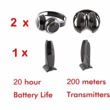 Тихие диско беспроводные 2 складные наушники с 1 передатчиком-RF бесшумные диско наушники для iPod MP3 DJ music pary club