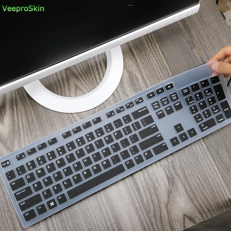 Для Dell KM636 беспроводная клавиатура и Dell KB216 Проводная клавиатура все в одном ПК клавиатура крышка кожи