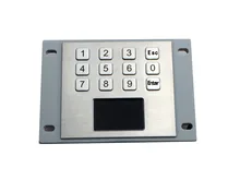 IP65 Stainless Steel USB kiosk Keyboard With Touchpad with 12 keys