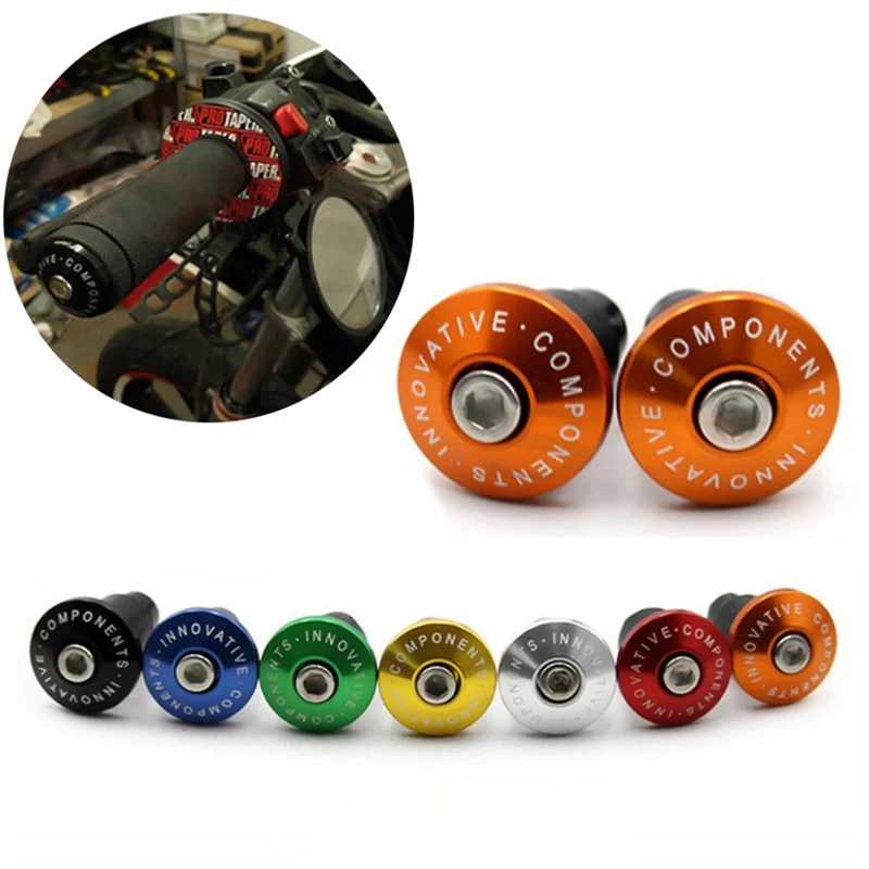 

Universal Motorcycle 7/8" Handlebar Grips Aluminum Bar End Plug Caps for Honda for Suzuki