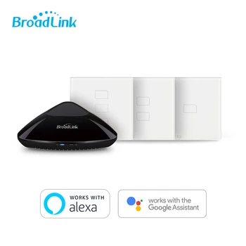 

Broadlink RM Pro+ Universal Remote & EU TC2 Wall Light Switch Smart Home Automation Set Wifi +IR+RF Controller by Google Home