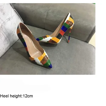 

New Women shoes Pumps pointed Toe sexy High Thin heels 12CM Women Pumps