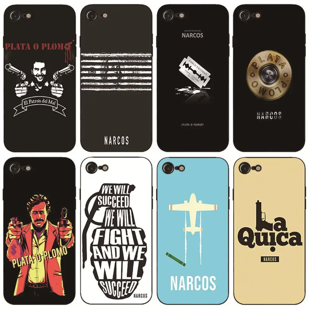 

America TV Narcos cover phone case for iphone 6 7 8 plus X10 5 for Samsung Galaxy S8 S9 plus S6 S7 S5 phone cases