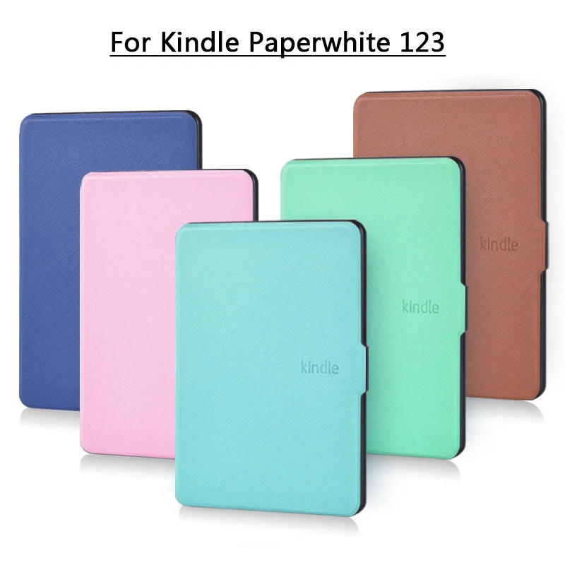 Чехол для funda Kindle Paperwhite 1, 2, 3, 6 дюймов, супертонкий чехол с функцией автоматического пробуждения/сна, смарт-чехол из искусственной кожи для Kindle Paperwhite 3 capa para