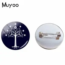 2018 ใหม่ Gondor เข็มกลัดสีขาวเข็มกลัดแก้วเครื่องประดับ Cabochon Art ตลก Hand CRAFT PIN คุณภาพสูง(China)