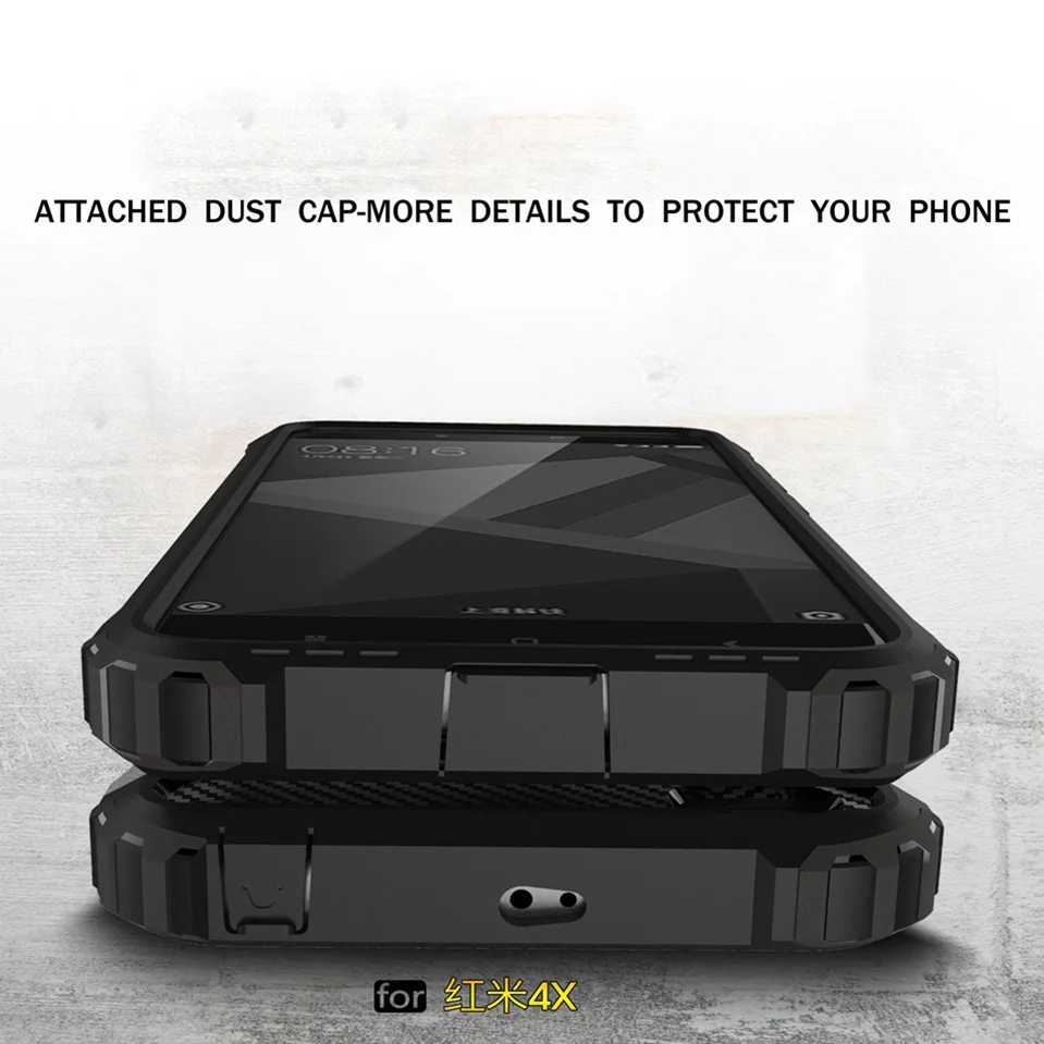 Armor Case For Xiaomi Redmi 4X Silicone Hard Tough Luxury Cover For Xiomi Redmi 5 5A 4X Note 5 Plus Mi 8 SE A2 Mi Max 2 3 Coque  (7)