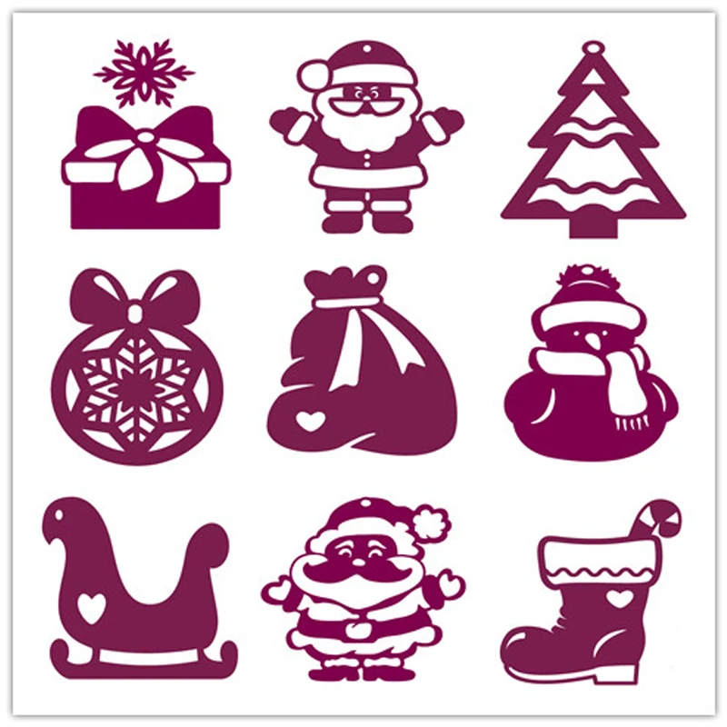 

Merry Christmas Metal steel Cutting Dies DIY Scrapbook Album Paper Card Crafts Stencil Scrapbooking Stamps Santa Claus gifts