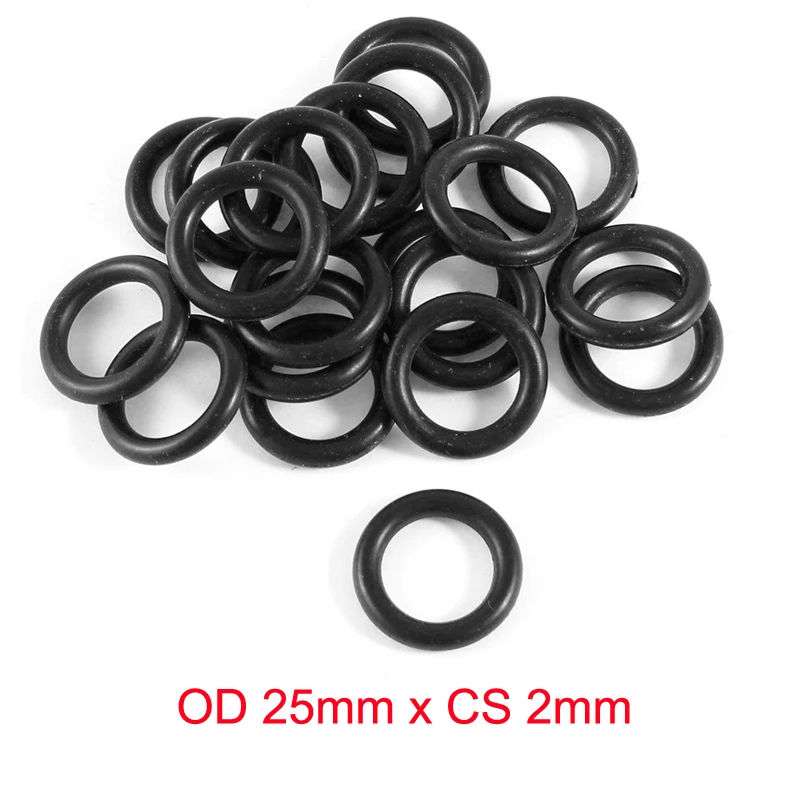 OD 25mm x CS 2mm NBR Nitrile Rubber O Ring NBR Oil Sealing Gasketin