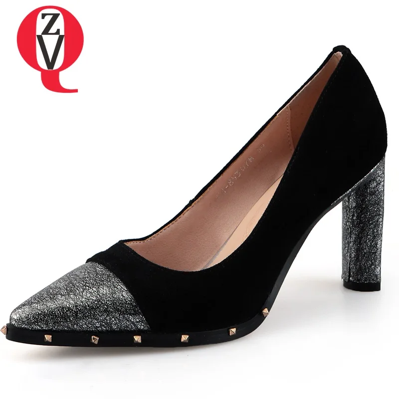 

ZVQ women fashion pointed toe high heels shoes ladies 2019 spring new style brand shoes office ladies working heels sexy pumps