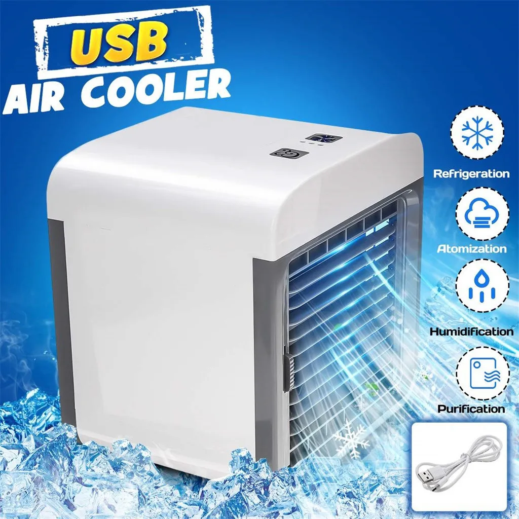 

HIPERDEAL Refrigerator Personal Air Cooler Mini USB Portable Air Conditioner Fan Desktop Space Cooler For Home Office 19Jul04
