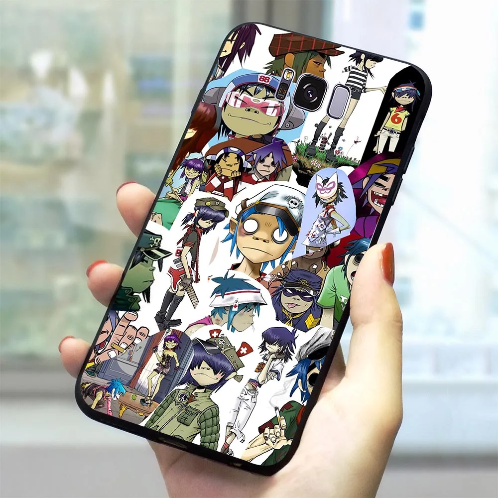 

Gorillaz band Soft TPU Cover for Samsung Galaxy M10 Phone Case for M20 M30 S6 Edge S7 S8 Plus S9 S10 S10e Note 8 9 Back