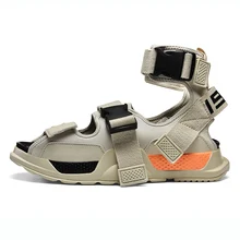Sandals Men shoes 2018 Gladiator Men's Sandals Roman Men Shoes Summer Flip Flops Flat Sandals Thick Sole 5#25D50