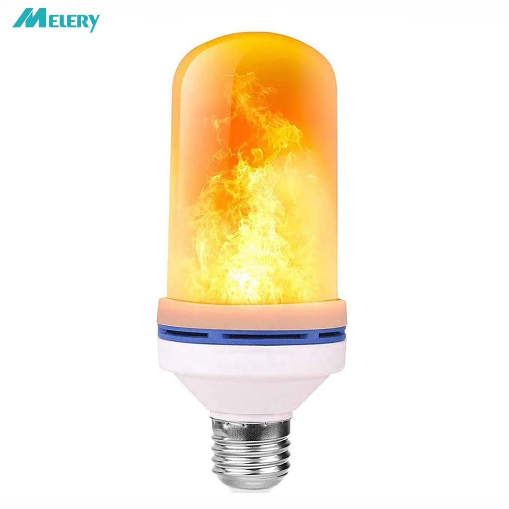 

Flickering Light Bulb E27 LED Fire Lamp 4W Decorative Flaming Light for Bar Festival Decor Christmas Halloween Holiday Party