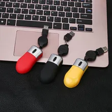 Мышь Мини Выдвижная USB оптическое колесо прокрутки проводная мышь для ноутбука ПК T0.9