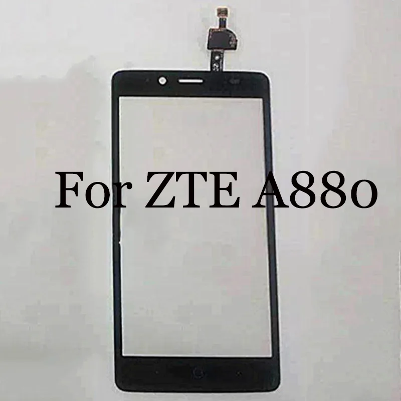 Высокое качество для ZTE A880 сенсорный экран дигитайзер сенсор Замена A 880 сенсорная