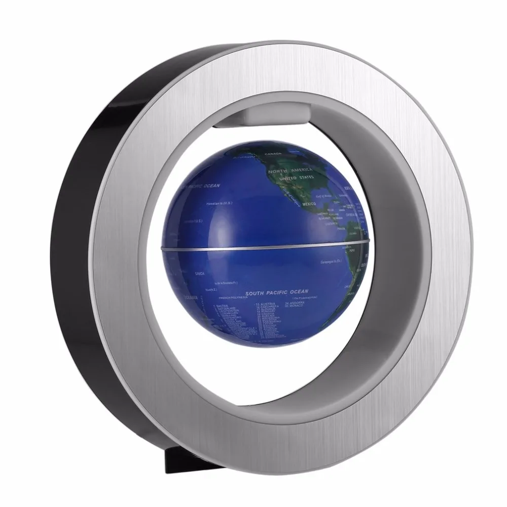 

LED World Map Novelty Magnetic Levitation Floating Globe LED Floating Tellurion With LED Light Home Decoration Office Ornament