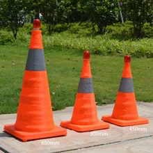 45 см/50 см/65 см светоотражающий дорожный конус парковочный замок складной оранжевый дорожный безопасный конус дорожного движения всплывающий многоцелевой