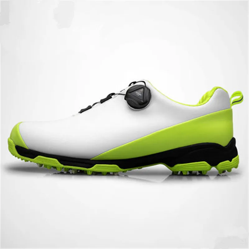 Клюшки для гольфа латексные рекламные резиновые средние(b, m) взрыв! Pgm обувь мужская водонепроницаемая Спортивная двойная запатентованная вращающаяся пряжка - Цвет: Зеленый