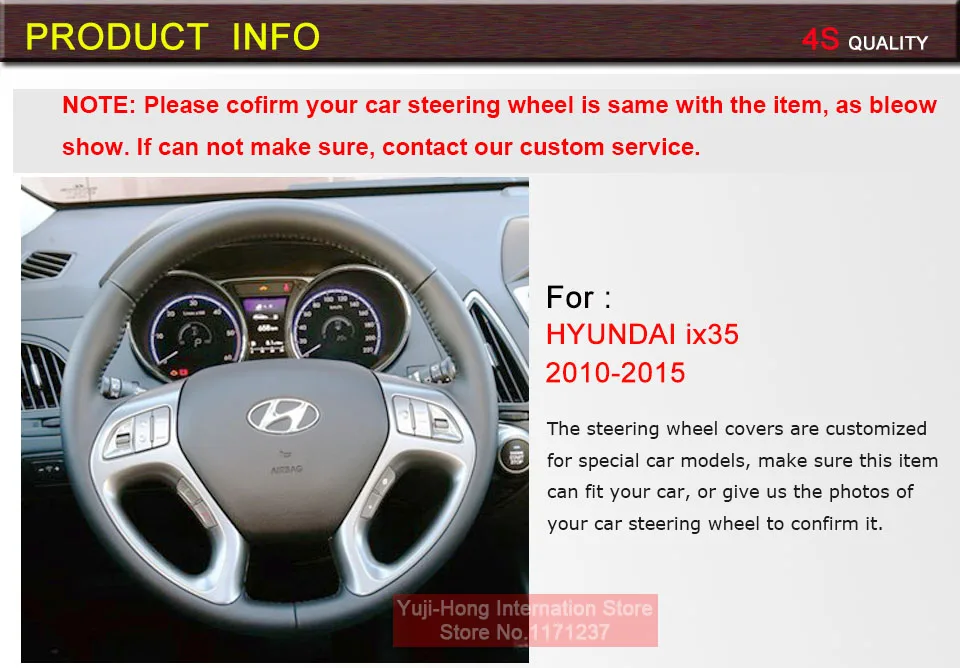 carro steeering roda capas caso para hyundai