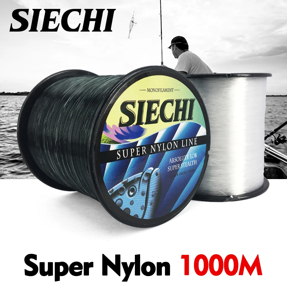 SIECHI супер сильная нейлоновая рыболовная леска 1000 м 4 28LB нейлоновый материал для