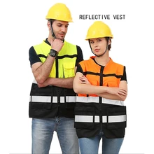 Светоотражающие жилеты 360 градусов высокая видимость неоновый жилет безопасности с ремнем жилет безопасности подходит для бега велокросса занятия спортом уличная одежда