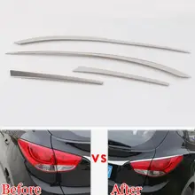 Stainless Car Rear Tail Light Taillight font b Lamp b font Upper Eyelid Cover Strip Trim